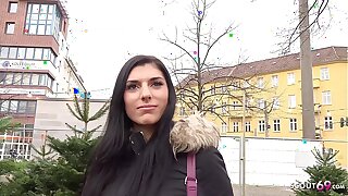 GERMAN SCOUT - Cute 20yr old Teen Kristall Pickup and Screw by Real Street Casting